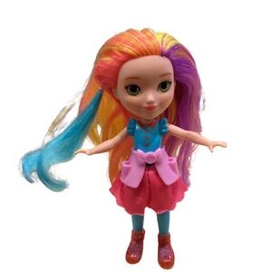 Sunny Days Hopscotch Lane Posable Doll with Rainbow Hair